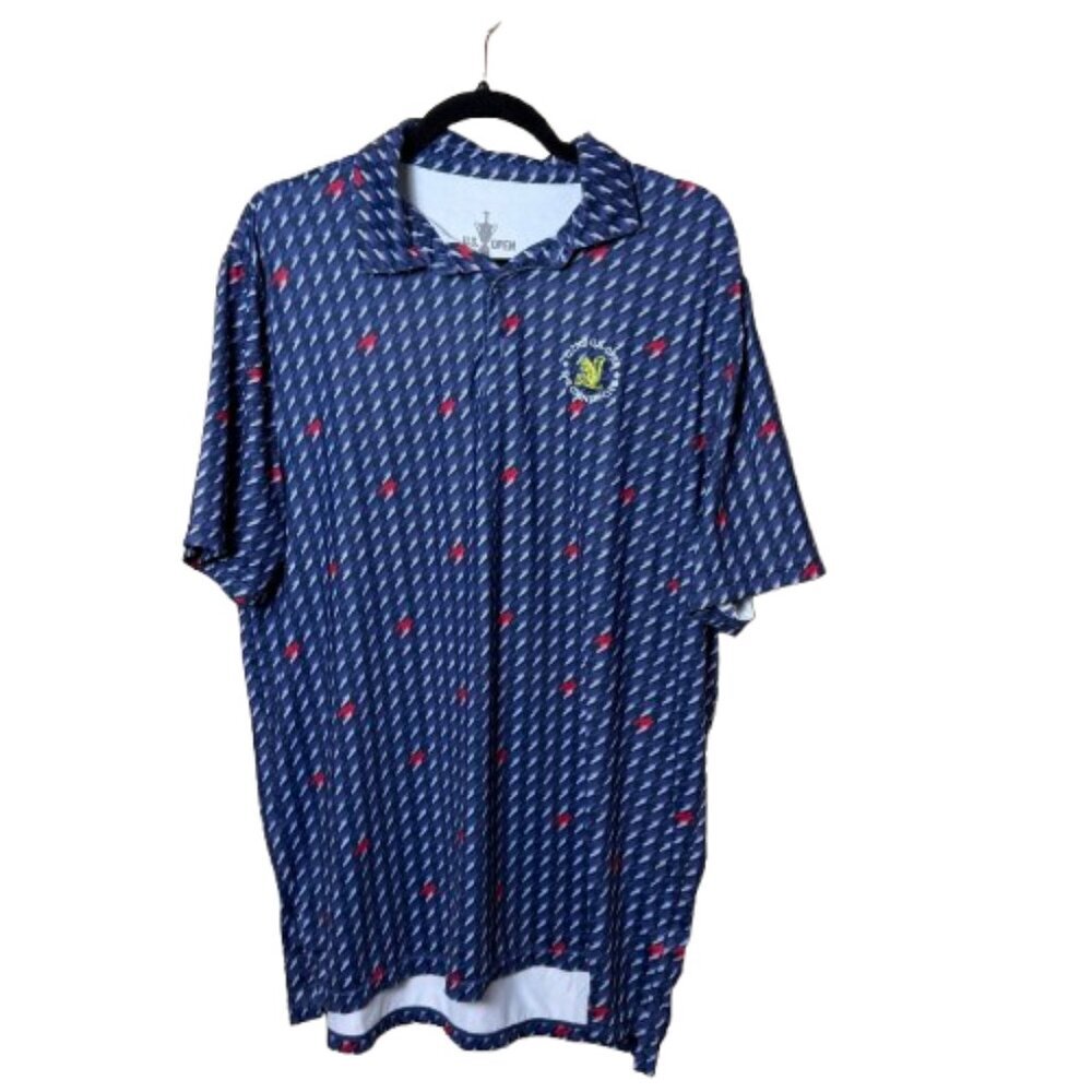US Open Tournament Golf Polo Short Sleeve Athletic Shirt Size Large